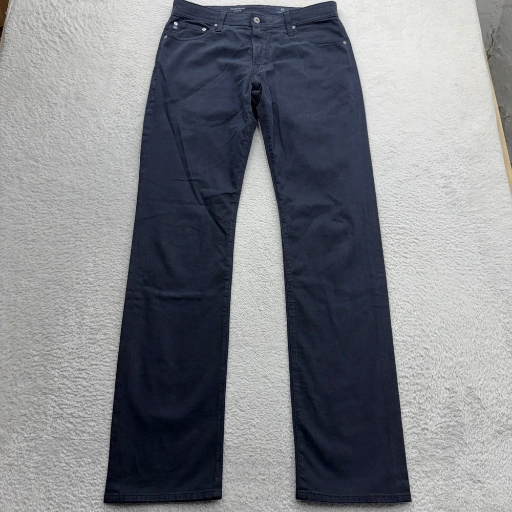 AG Adriano Goldschmied The Graduate Tailored Leg Navy Blue Pant 32x34 1174SUDNNY